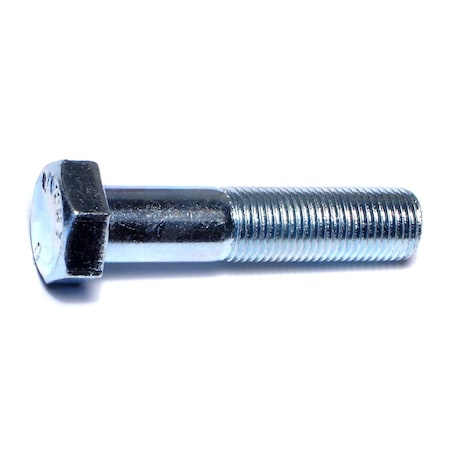 Midwest Fastener Grade 5, 1/2"-20 Hex Head Cap Screw, Zinc Plated Steel, 2-1/4 in L, 50 PK 00541